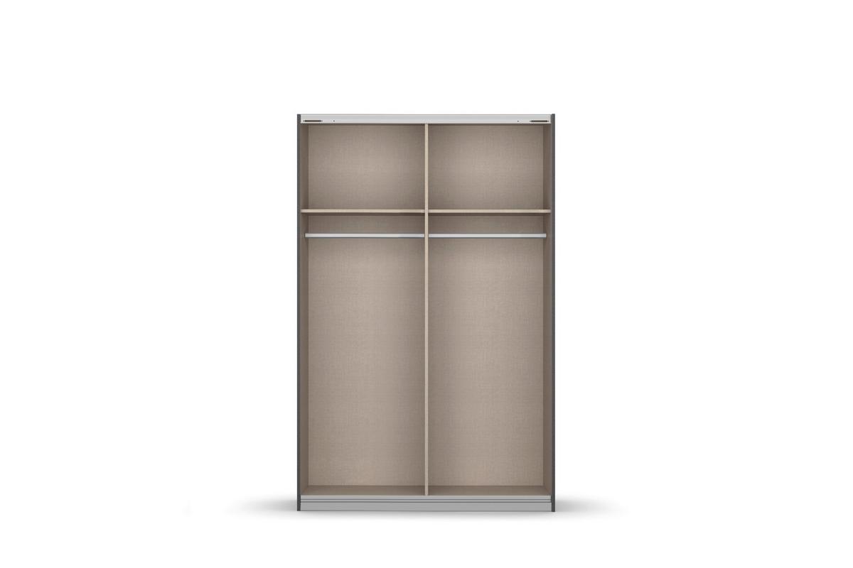 Schwebetürenschrank Subito - Silberfarben/Eiche Artisan, MODERN, Holzwerkstoff (136/197/61cm) - Rauch Möbel