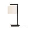 Tischlampe Boston Weiß mit Schalter - Schwarz/Weiß, Basics, Textil/Metall (17/44cm) - It's about Romi