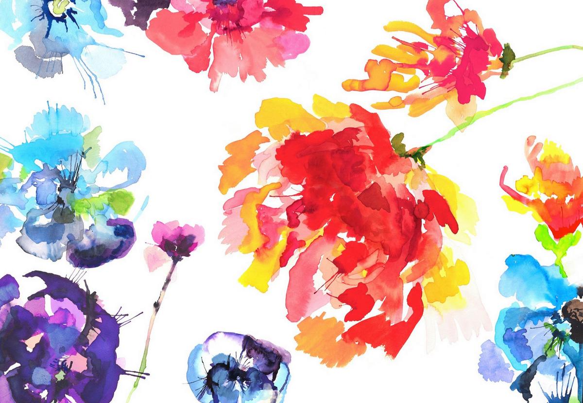 Fototapete 8-917 - Multicolor/Weiß, Natur, Papier (368/254cm)