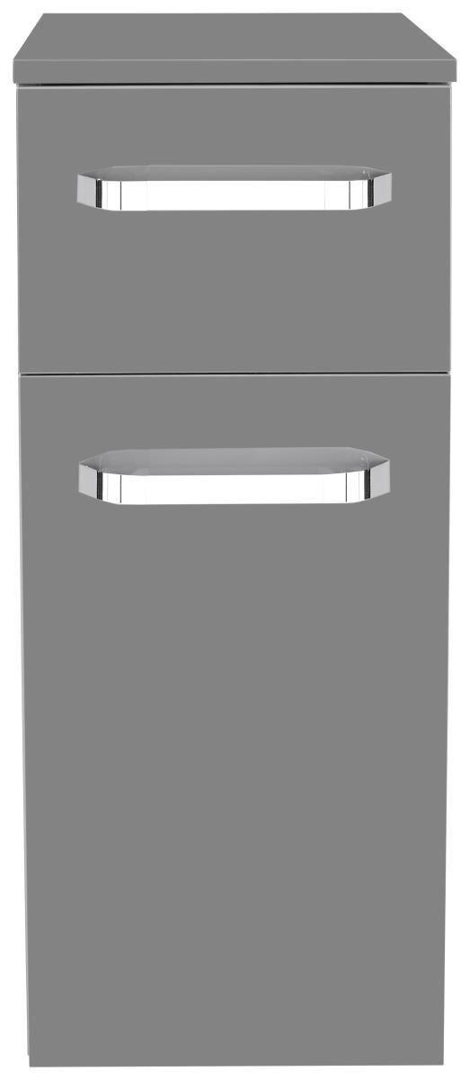 Unterschrank Mit Soft-Close Santo B: 30cm, Anthrazit - Anthrazit, KONVENTIONELL, Holzwerkstoff (30/72/33cm)