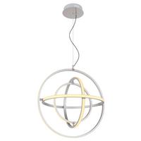 Led-hängeleuchte Kurus H: 150 Cm 1-Flammig, Dimmbar - Opal/Nickelfarben, Basics, Kunststoff/Metall (58/150cm) - Globo