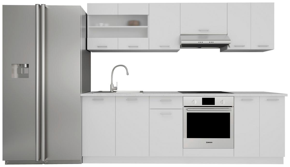 Küchenleerblock Esilo Weiß B: 240 Cm - Weiß, KONVENTIONELL, Holzwerkstoff (240cm) - MID.YOU