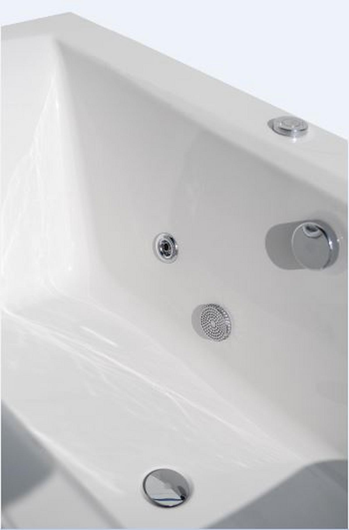 Whirlpool Badewanne Orient Bxhxt 80x47x170 Cm Mit 5 Düsen - Weiß, Basics (80/47/170cm)