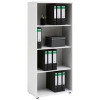 Aktenregal Serie 200 Weiß B 65,1 cm - Schwarz/Weiß, Basics, Holzwerkstoff (65,1/146,9/34,5cm) - MID.YOU