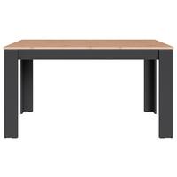 Esstisch Nori Eiche Artisan/anthrazit B:80cm - Anthrazit/Eiche Artisan, LIFESTYLE, Holzwerkstoff (140/80/75cm) - MID.YOU