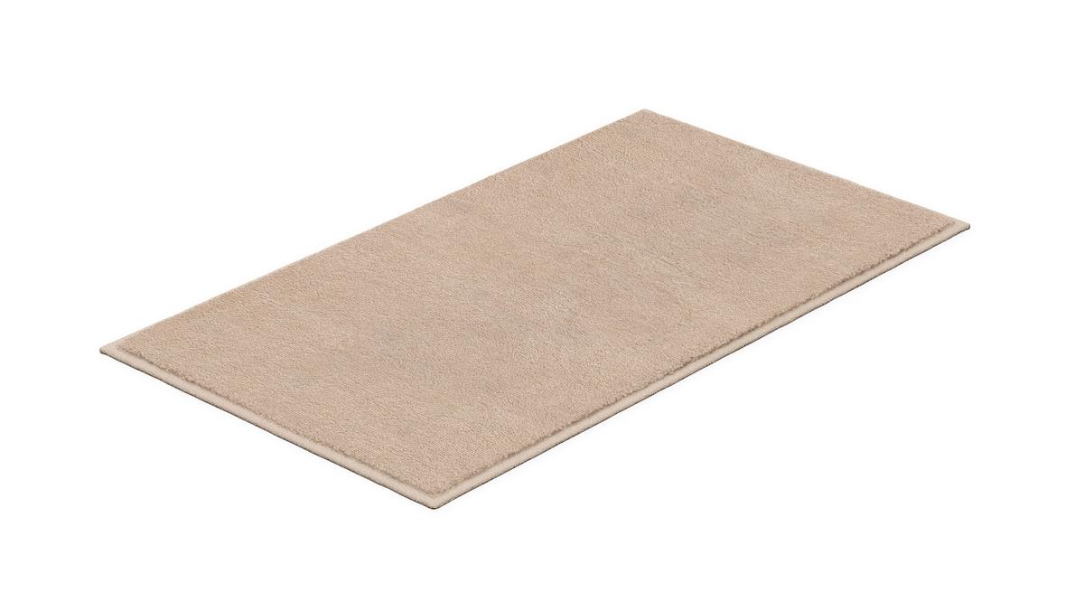 Badematte Jocylin - Beige, Basics, Textil (65/115cm) - Grund