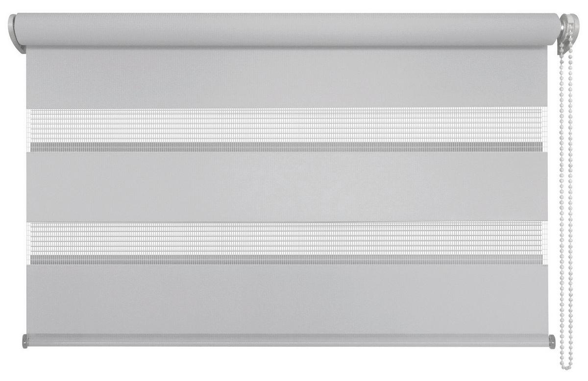 Doppelrollo Just Grau B: 120 Cm - Grau, Basics, Textil (120/160cm) - Homeware