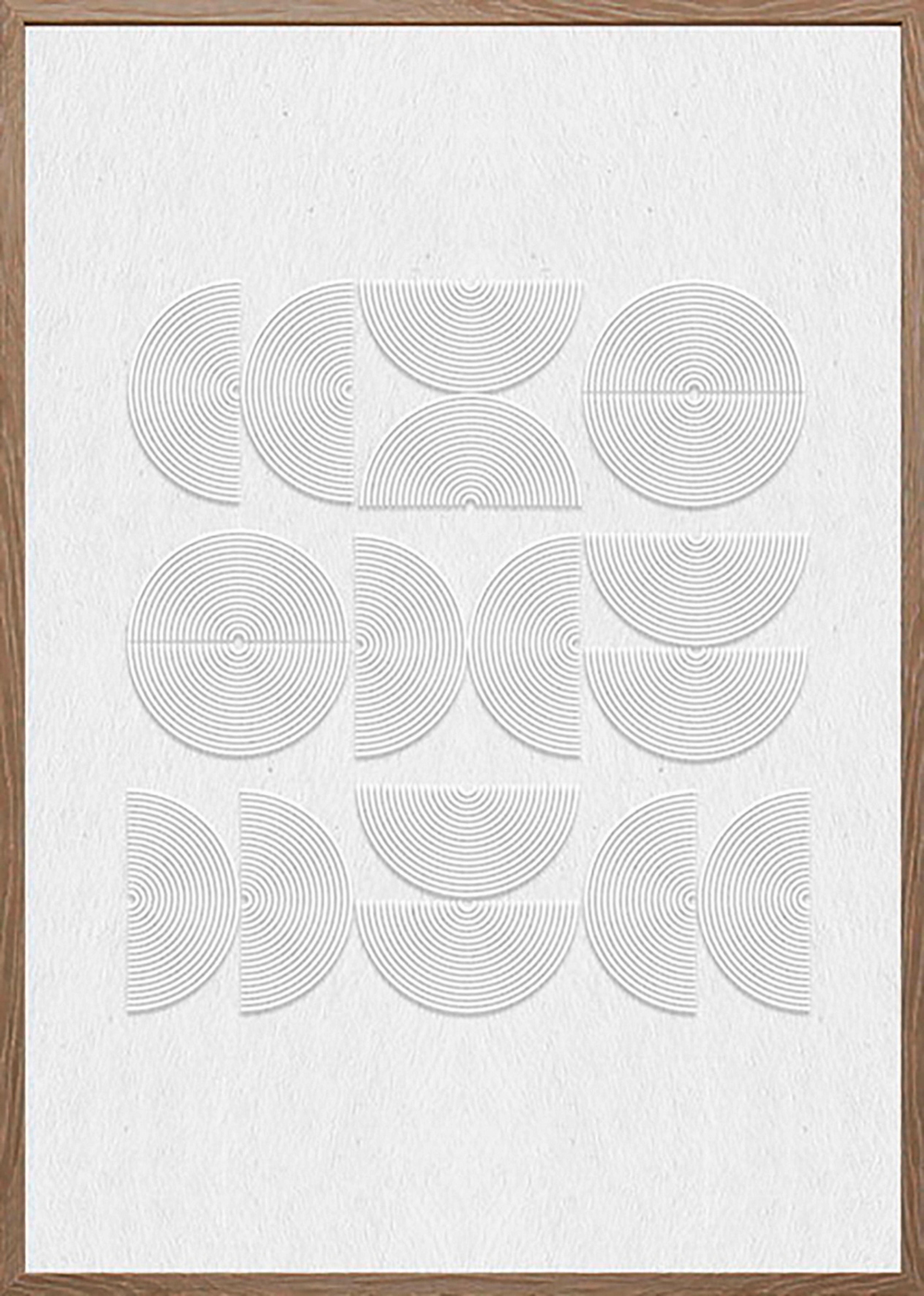 Obraz na plátně MIKE, 50x70x2,2cm - bílá/přírodní barvy, Moderní, kompozitní dřevo/plast (50/70/2,2cm) - Mömax