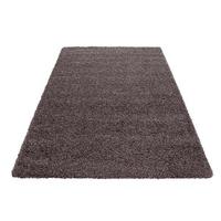 Hochflor Teppich Taupe Life 80x250 Cm - Taupe, KONVENTIONELL, Textil (80/250cm) - Novel