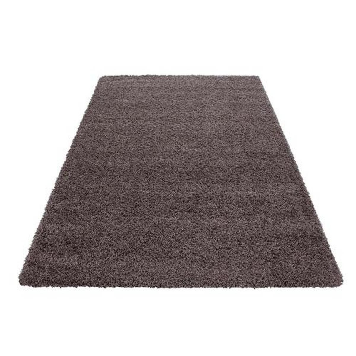 Hochflor Teppich Taupe Life 80x250 Cm - Taupe, KONVENTIONELL, Textil (80/250cm) - Novel
