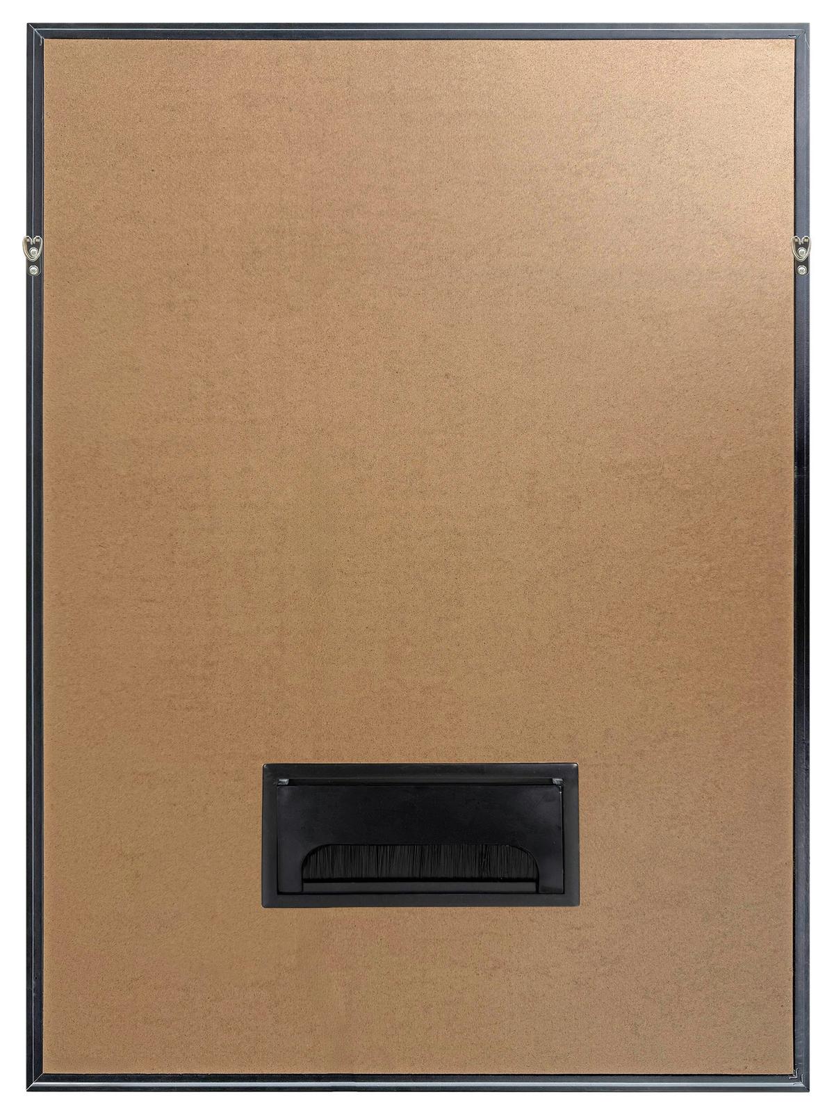 LED-Bild Neon Butterfly Balloon - Schwarz/Hellblau, Basics, Holzwerkstoff/Kunststoff (50/70/3,5cm)