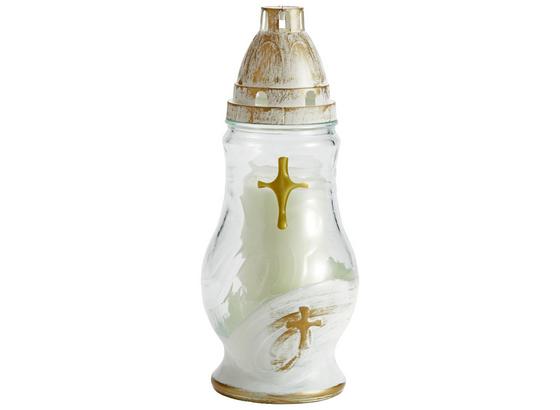 Nachfüllbares Grablicht Maria - Klar/Goldfarben, KONVENTIONELL, Kunststoff (10,5/25cm) - Ombra Nachfüllbares Grablicht Maria - Klar/Goldfarben, KONVENTIONELL, Kunststoff (10,5/25cm) - Ombra