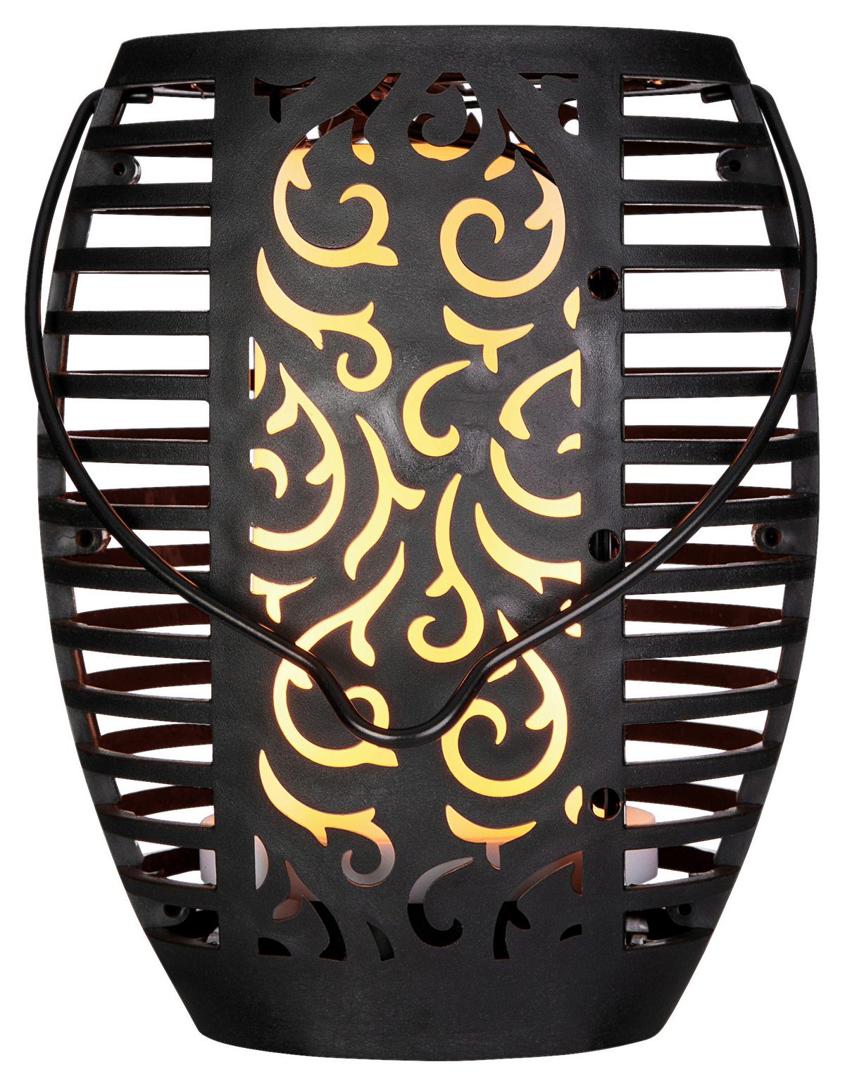 SOLÁRNE SVIETIDLO ZAMORA - čierna, plast (12/78cm) - Modern Living