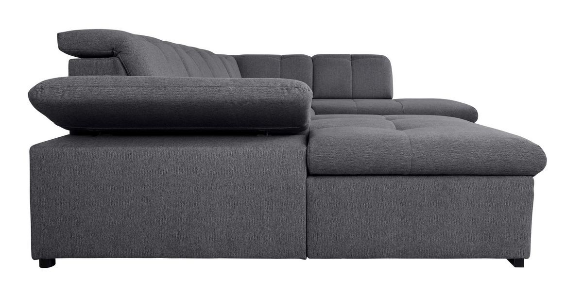 Wohnlandschaft Ramzes Dunkelgrau U: 173x328x215 cm - Dunkelgrau/Grau, Design, Textil (173/328/215cm) - MID.YOU