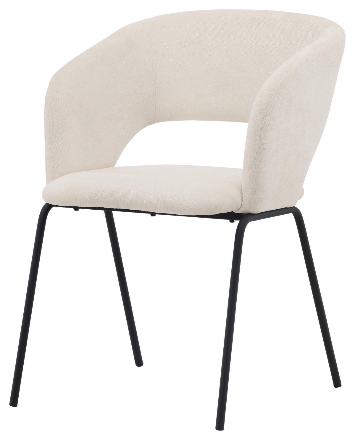 Stuhl-set Day - Schwarz/Weiß, Design, Kunststoff/Textil (66/86/66cm) - Livetastic