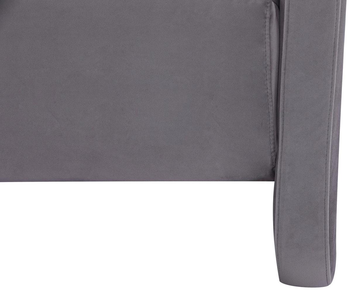 Polstersessel Mit Armlehnen York Stoffbezug Grau - Schwarz/Grau, Design, Holz/Textil (93/83/85cm) - Livetastic