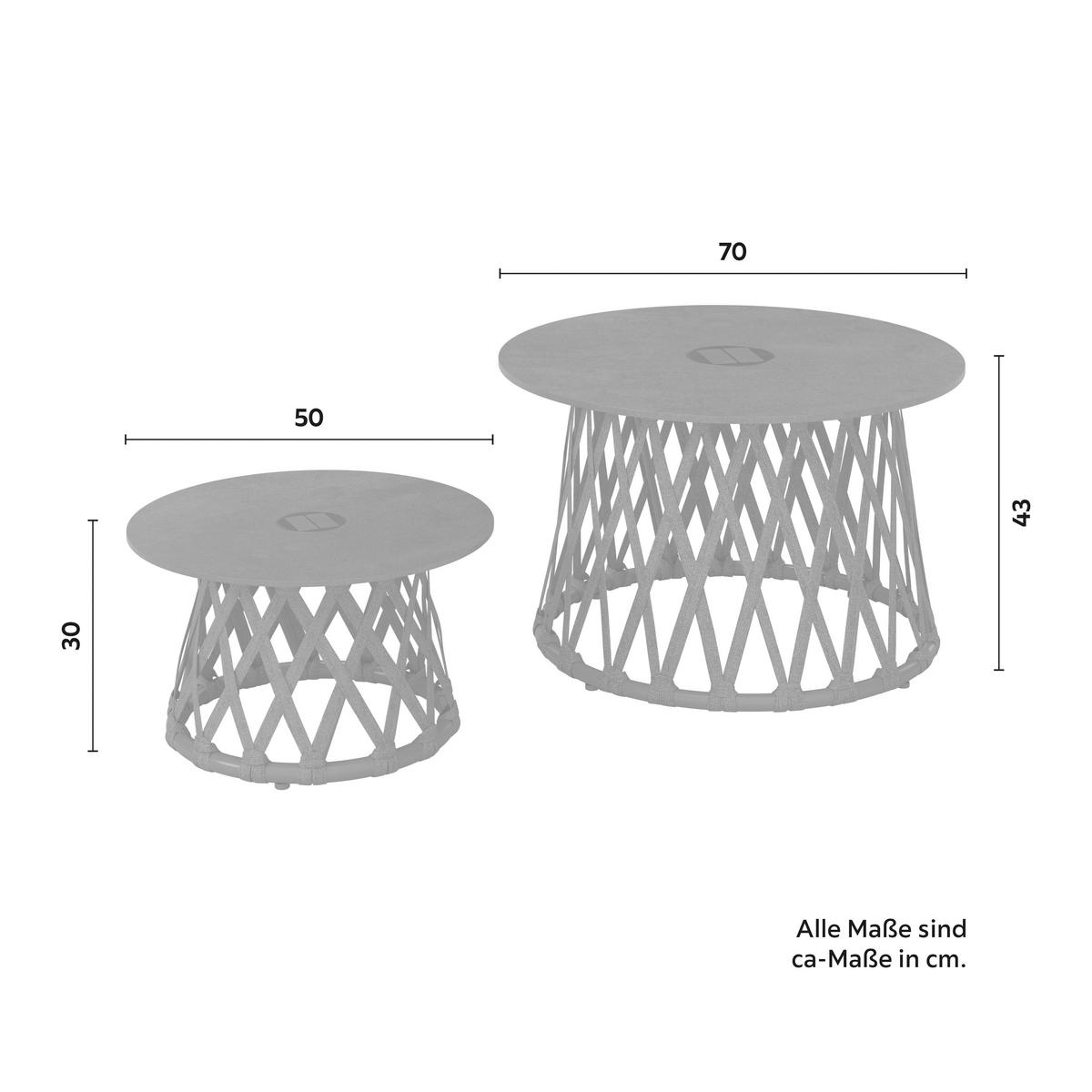 TERASOVÁ SEDACIA SÚPRAVA ELEA - antracitová/tmavosivá, Modern, kov/textil (234/74/77cm) - Bessagi Garden