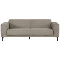 3-Sitzer-Sofa Oslo Taupe B: 218 cm - Taupe/Schwarz, Design, Textil (218/77/93cm) - MID.YOU