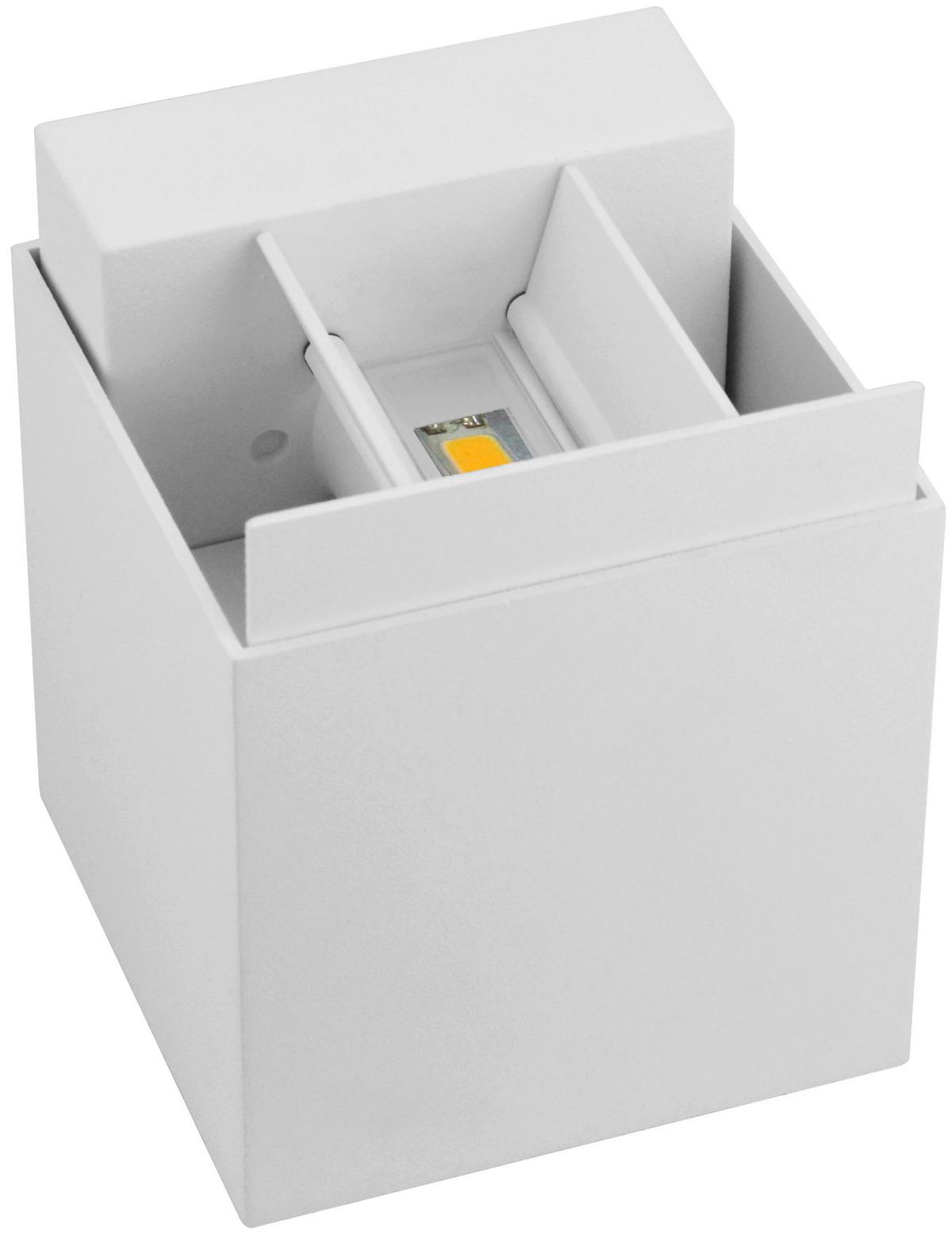 Außenwandleuchte 2528000260196 Qube - Weiß, Design, Metall (11,2/11,2/11,2cm)