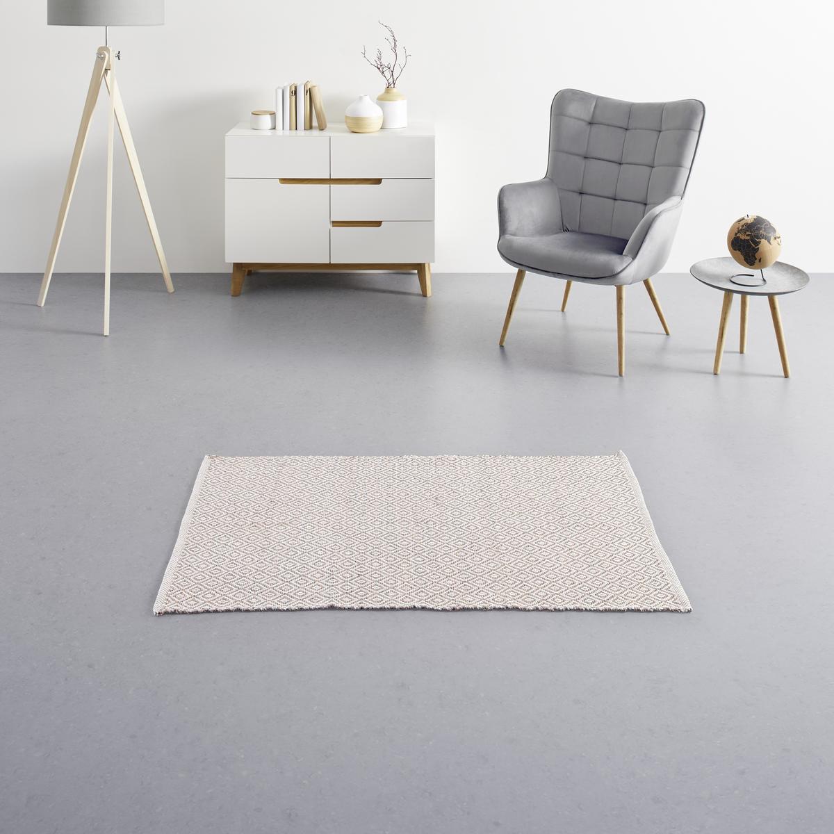 RUČNE TKANÝ KOBEREC Carola 1, 60/120cm, ružová - ružová, Basics, textil (60/120cm) - Modern Living
