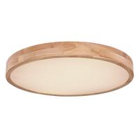 Led-deckenleuchte Rainer Ø 60 Cm Mit Fernbedienung - Beige/Weiß, Basics, Kunststoff/Metall (60/10,5cm) - Globo