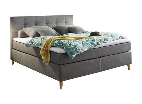 Boxspringbett mit Topper 180x200cm Missouri 1, Schlamm - Schlammfarben/Kieferfarben, KONVENTIONELL, Holzwerkstoff/Textil (180/200cm) - Carryhome Boxspringbett mit Topper 180x200cm Missouri 1, Schlamm - Schlammfarben/Kieferfarben, KONVENTIONELL, Holzwerkstoff/Textil (180/200cm) - Carryhome