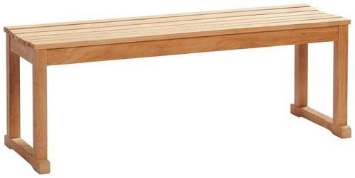 Sitzbank Echtholz Teakfarben Vega BxHxT: 120x43x40 cm - Teakfarben, KONVENTIONELL, Holz (120/43/40cm) - MID.YOU