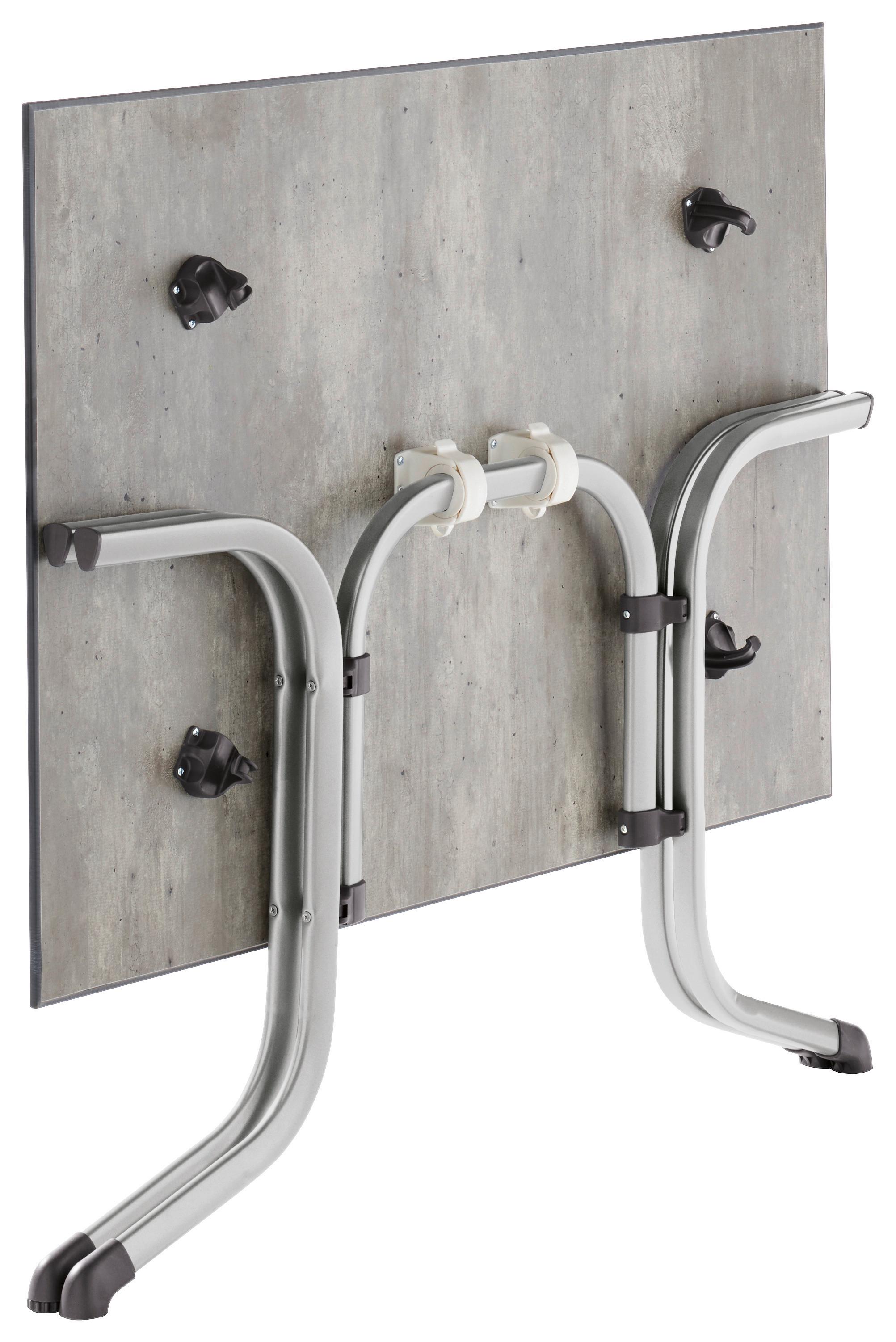 Gartentisch Klappbar Holzwerkstoff/Metall L120 cm - Hellgrau/Graphitfarben, MODERN, Holzwerkstoff/Metall (120/80/73cm) - Sieger