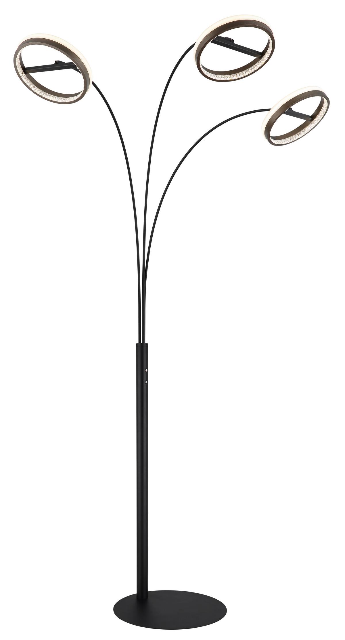 Hochvoltleuchte ca. 83,7x102,3x190,2 cm - Klar/Dunkelgrau, Design, Kunststoff/Metall (83,7/102,3/190,2cm) - Globo