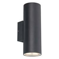 Kültéri Falilámpa Reto Xl Kültéri Falika - fekete, Basics, üveg/fém (31/11/14cm)