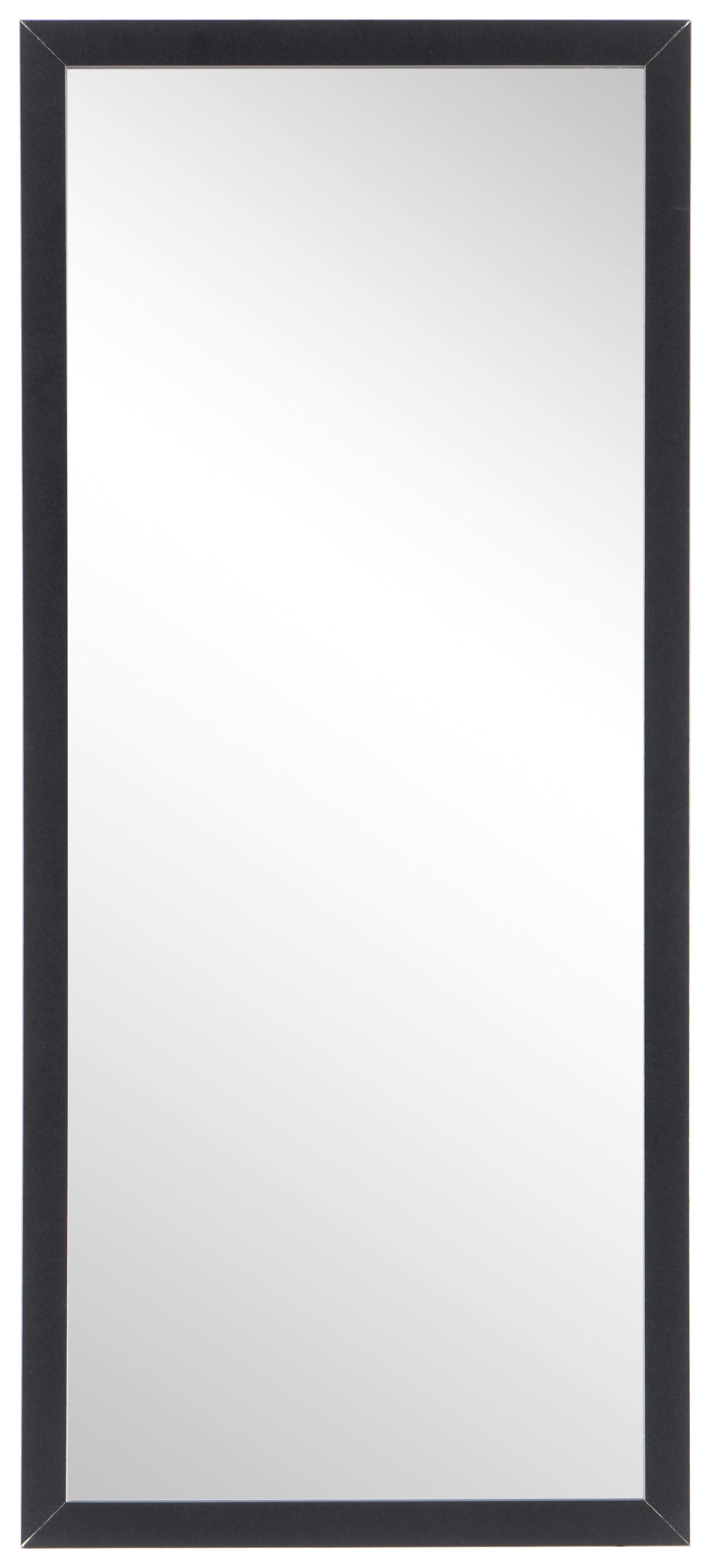 SPIEGEL Acustica, Schwarz B: 80 cm - Schwarz, MODERN, Glas/Holzwerkstoff (80/35cm)