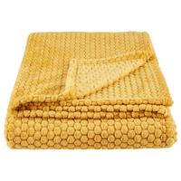 Kuscheldecke Belinda Honigfarben 130x170 cm - Honig, ROMANTIK / LANDHAUS, Textil (130/170cm) - James Wood