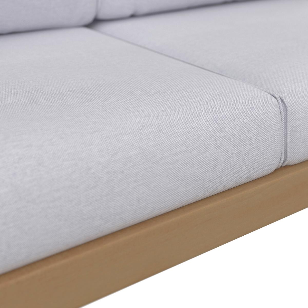 TERASOVÁ SEDACÍ SOUPRAVA EFFIE - světle šedá, Moderní, dřevo/textil (124/64,5/63,5cm) - Bessagi Garden