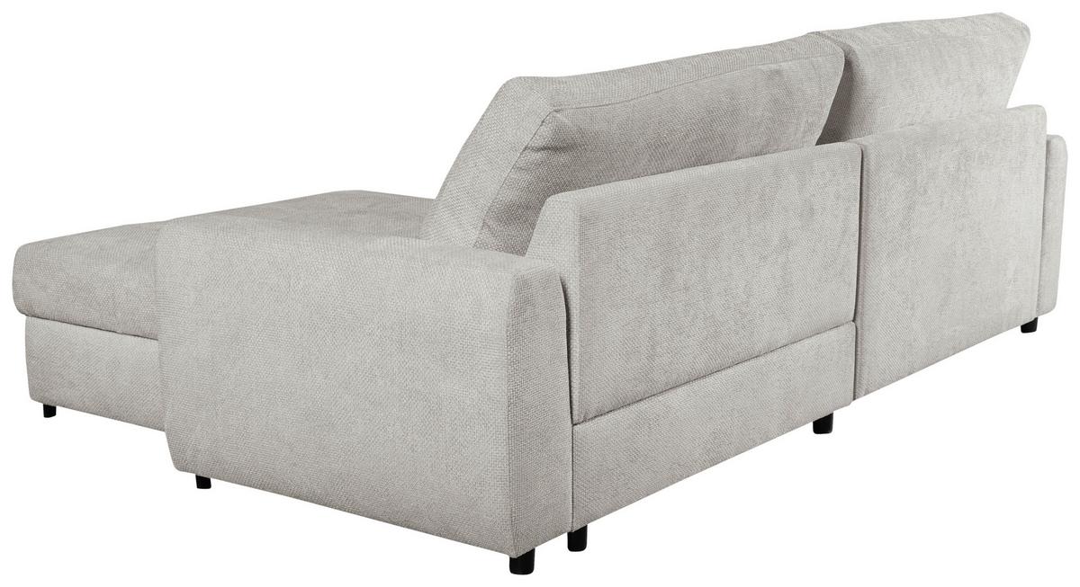 Ecksofa Naomi Beige/Schwarz, 265 cm - Beige/Schwarz, Design, Textil (265/162cm) - MID.YOU