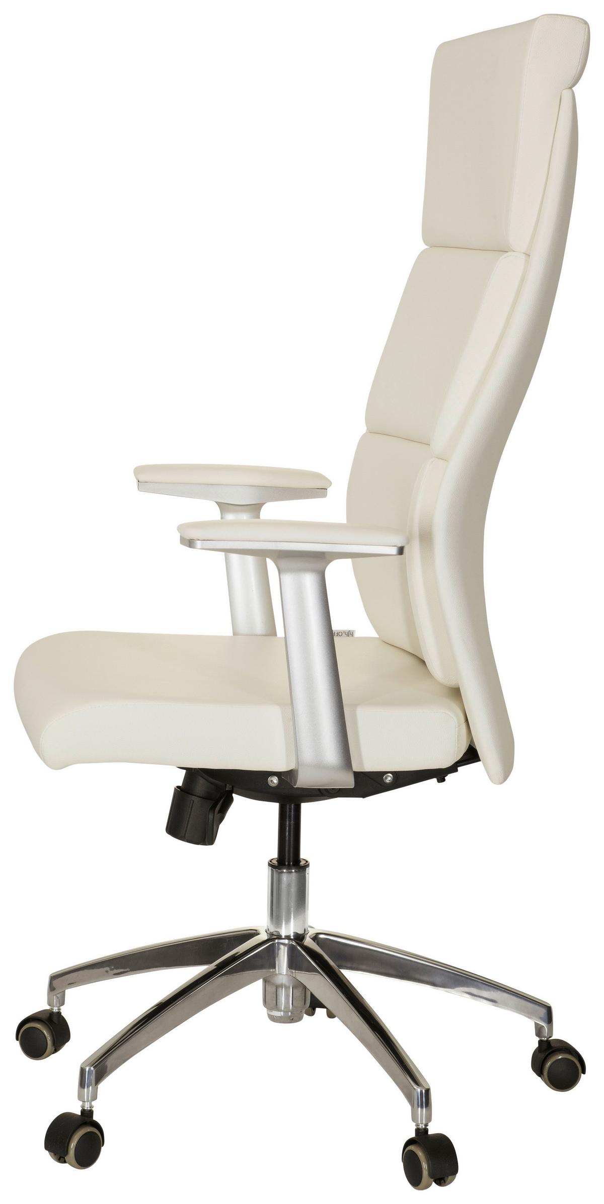 Chefsessel Monza 20 Cremefarben - Creme, MODERN, Leder/Kunststoff (60/131/52cm) - MID.YOU