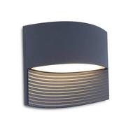 Außenwandleuchte Lotus 11w Aluminium, Wandmontage - Anthrazit, Design, Metall (18/14/6,4cm)