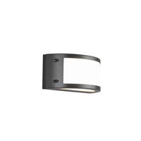 AUßENWANDLEUCHTE In- und outdoor, LED, 3000K - Anthrazit/Weiß, Design, Glas/Kunststoff (11,5/24,8/11,8cm)