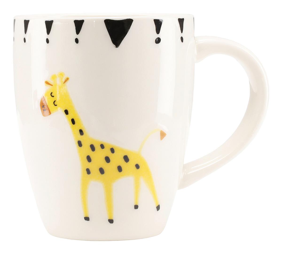 Kinderbecher Steinzeug Safari 4 -Teilig., ca. 250 ml - Multicolor, Basics, Keramik - Creatable