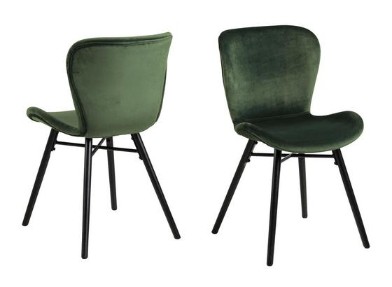 Stuhl mit Samtbezug in Smaragdgrün online kaufen