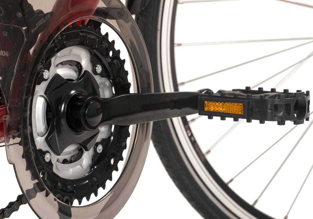 Trekkingrad 401t Flachlenker - Rot, Basics, Metall (25/140/60cm)