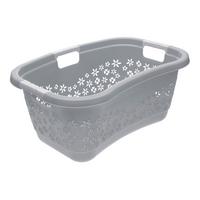 Wäschekorb Lasse Grau, 65x45x28,5 cm - Grau, Basics, Kunststoff (65/45/28,5cm)