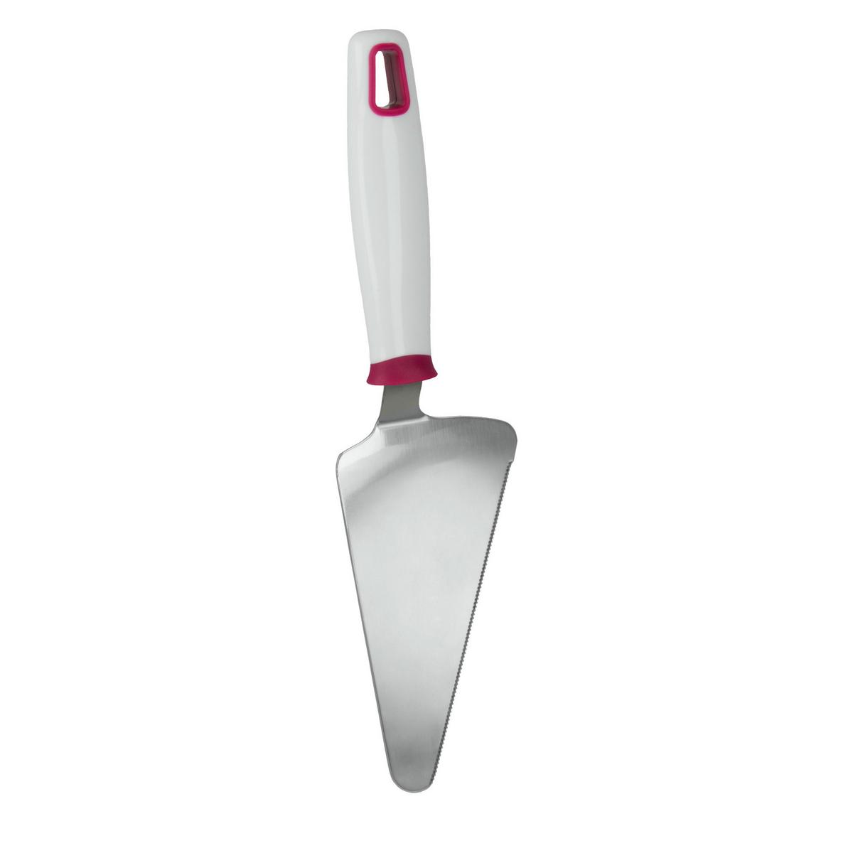 Tortenheber Moreno L: 33,5 Cm Weiß - Edelstahlfarben, Basics, Metall (8,70/33,5/3,1cm) - Metaltex