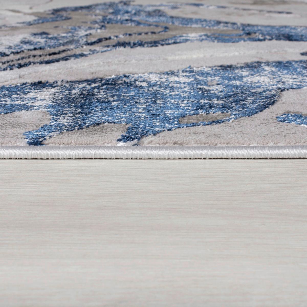 Webteppich 503119371431 - Blau, Basics, Textil (120/170cm)