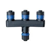 Verteiler Plug & Shine 3 Ausgänge IP 68 Schwarz - Schwarz, Basics, Kunststoff (9,4/9,4/7,5cm) - Paulmann