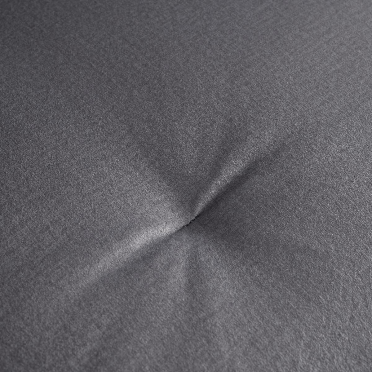 Pohovka s taburetkou ELIZA svetlá sivá - čierna/prírodná farba, Modern, drevo/textil (260/75/210cm) - Bessagi Home