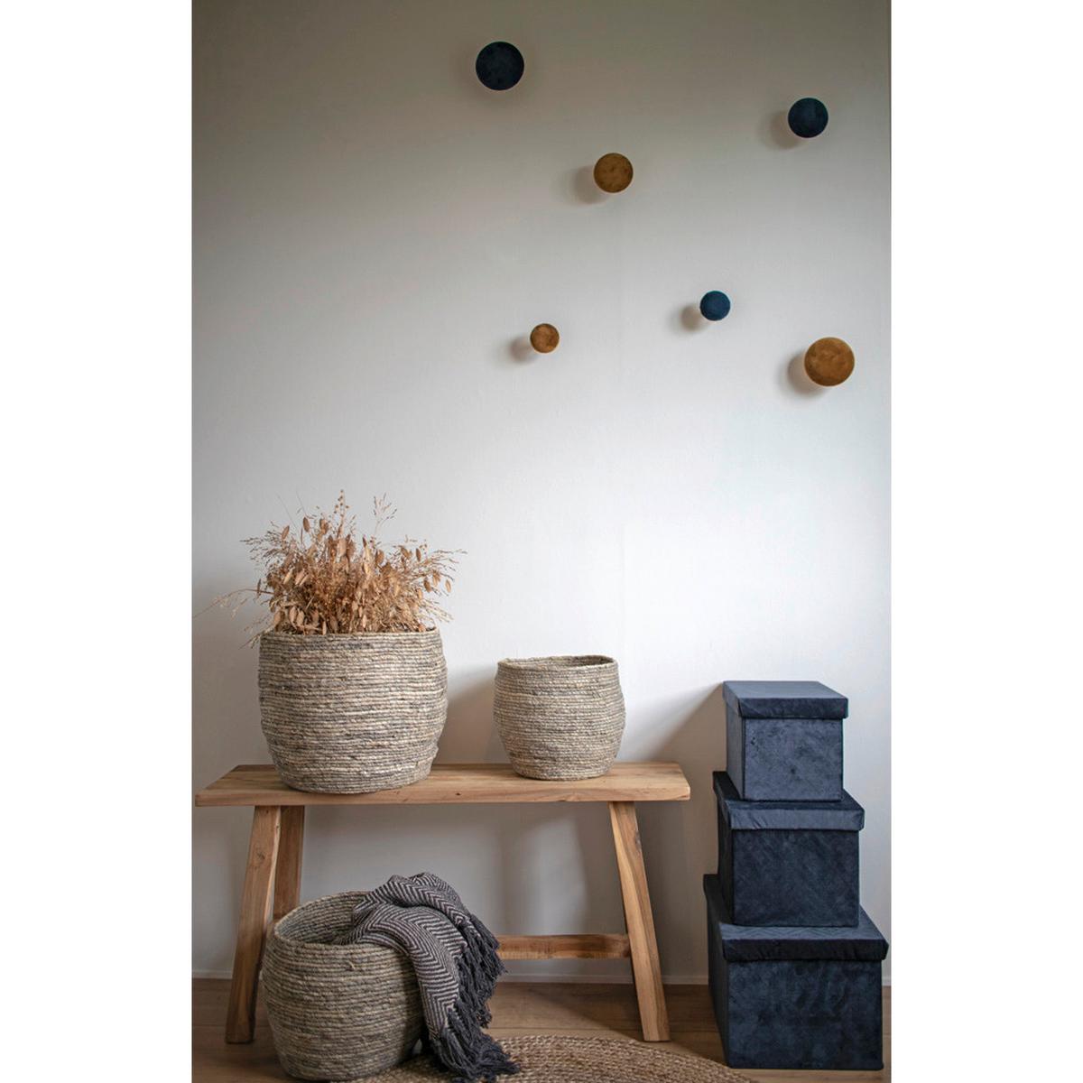 Hockerbank Barcelona Teakfarben B: 90cm - Teakfarben, Basics, Holz (90/45/25cm) - MID.YOU