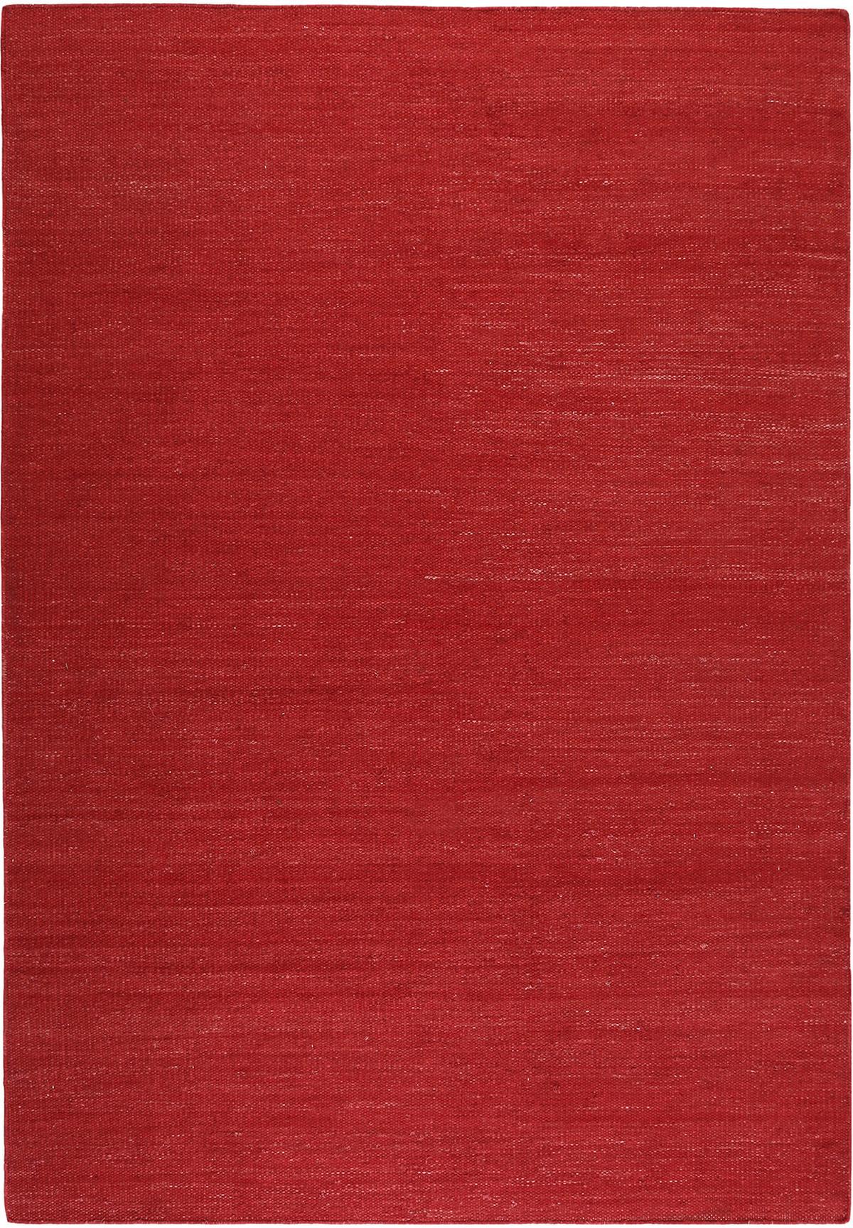 Handwebteppich Rot Baumwolle Rainbow Kelim 130x190 Cm - Rot, KONVENTIONELL, Textil (130/190cm) - Esprit