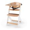 Hochstuhl Enock Weiß, B/H/T: 49x73x49cm - Buchefarben/Weiß, Basics, Holz (49/73/49cm) - Kinderkraft
