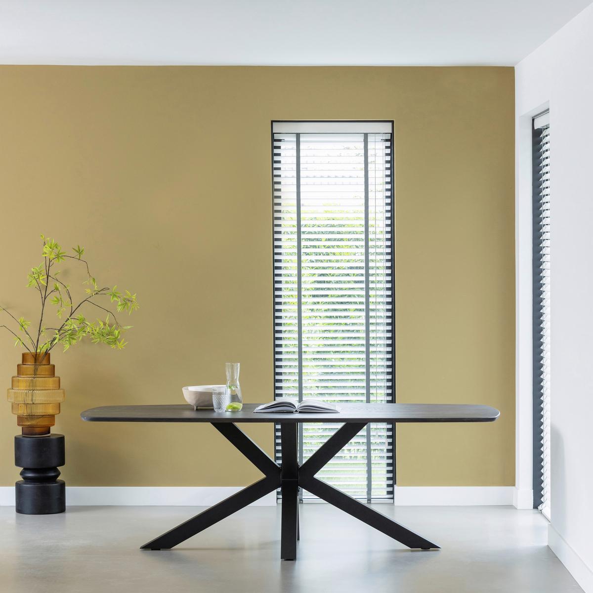 TISCHGESTELL Tablo Schwarz B: 159cm - Schwarz, MODERN, Metall (159/72/77cm) - Livetastic