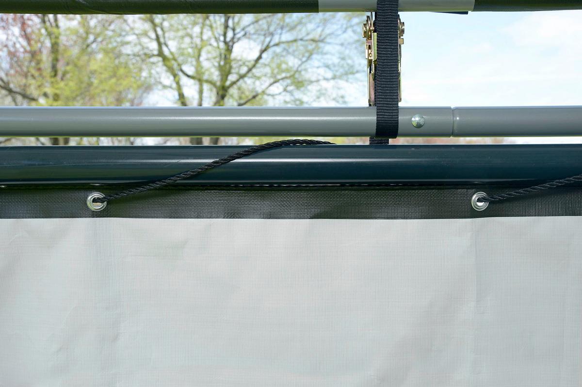 Zeltgarage Shelterlogic - Dunkelgrün, Basics, Kunststoff (370/150cm)